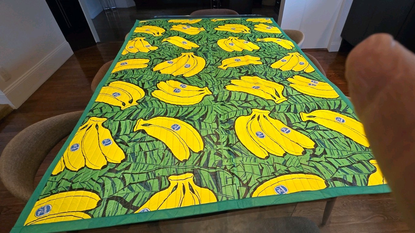 Vintage Chiquita Banana 48” X 70” Advertising Cloth Banner Rare Vintage Chiquita Banana 48” X 70” Advertising Cloth Banner Rare