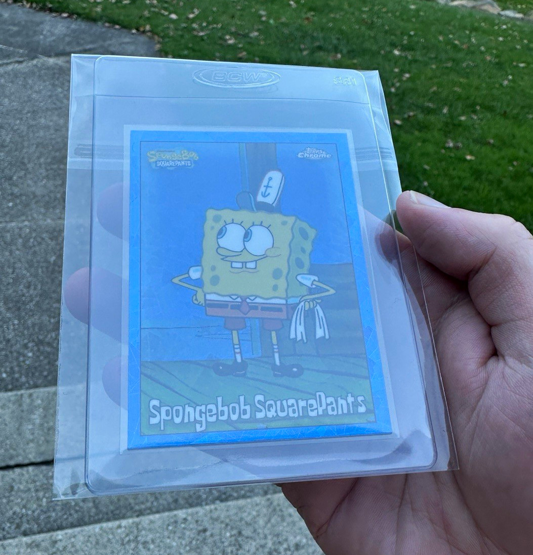 2025 Topps Chrome Sapphire SpongeBob SquarePants #25 