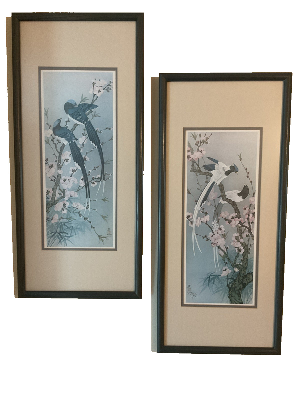 A Pair Of Exquisite Chinese Prints From Mid Century Artist Proof Limited Edition