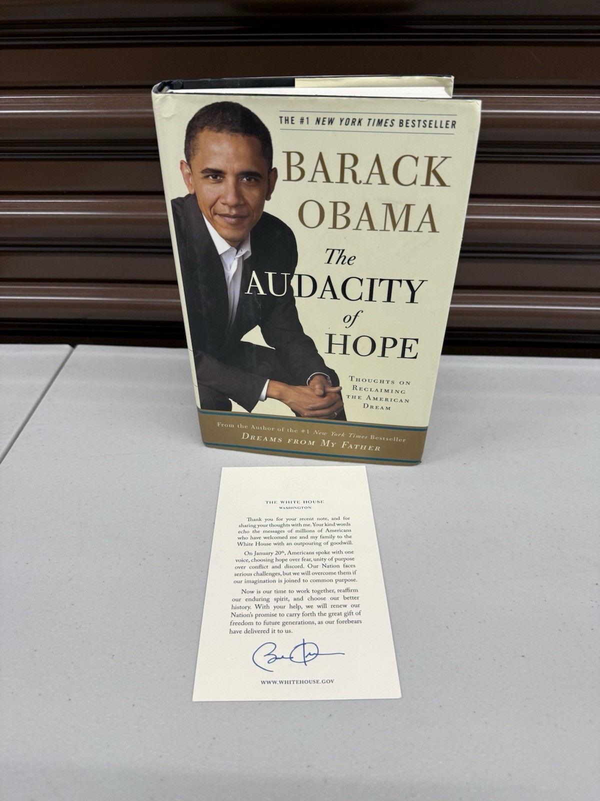 Barack Obama - The Audacity of Hope - Signed First Edition 2006