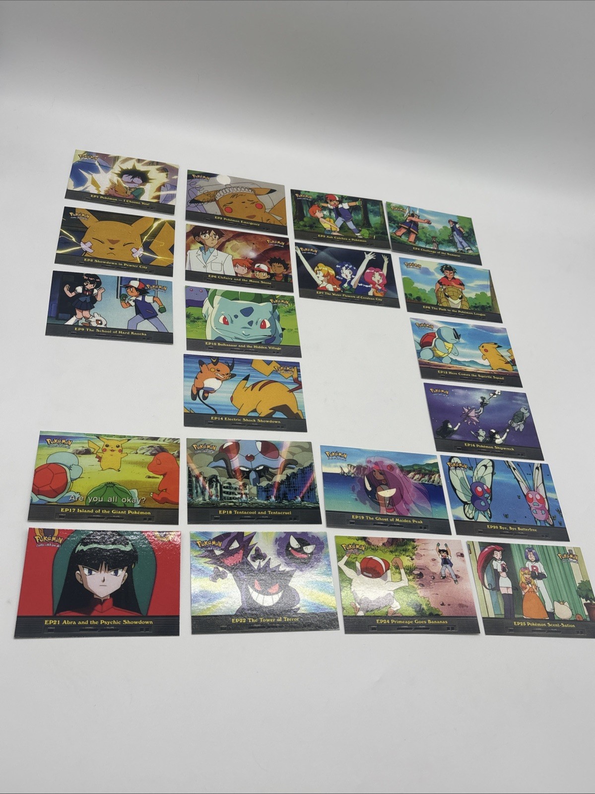 Topps Pokemon 2000 TV Animation EP Series Incomplete 22 Of 25 Card Set NM