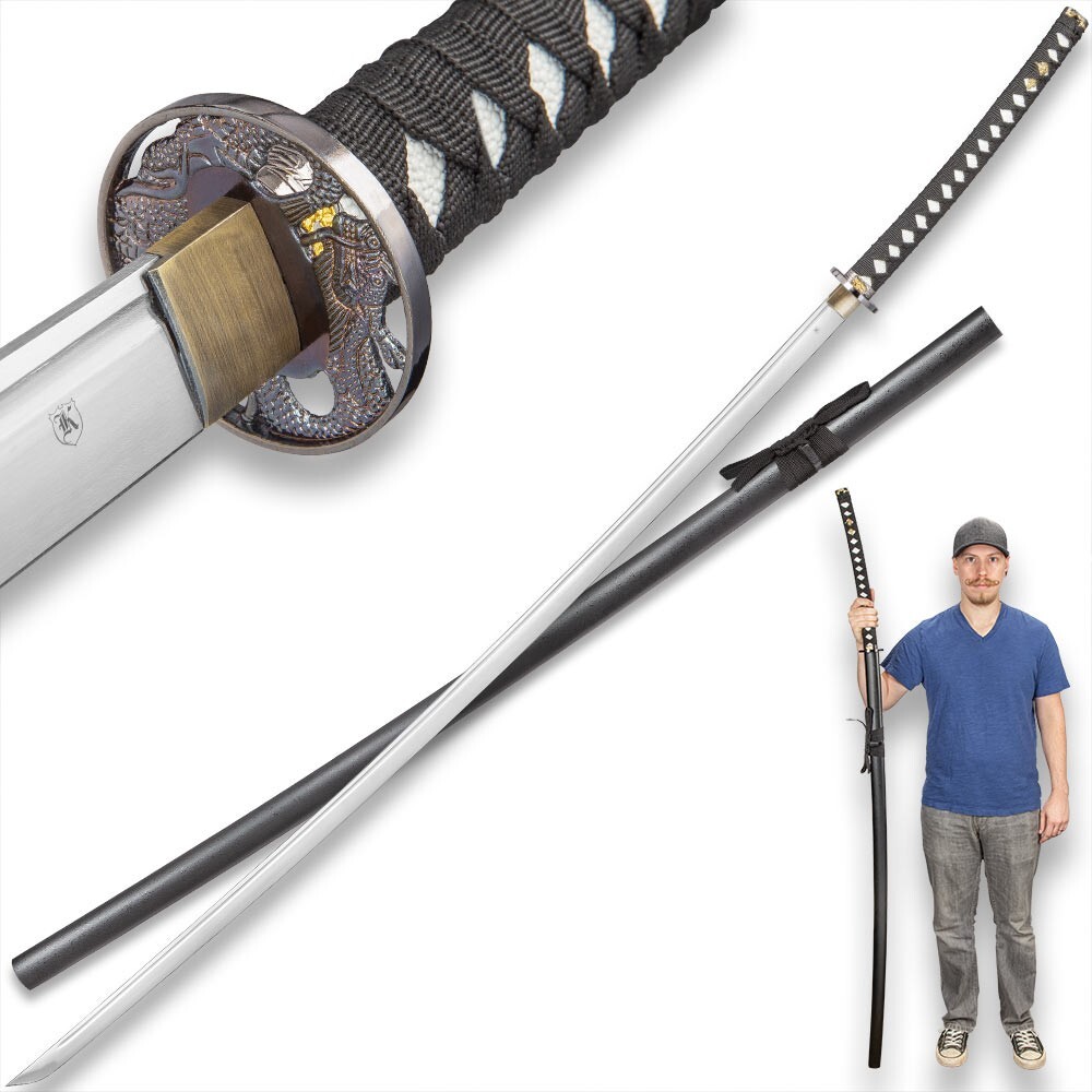 K Exclusive Japanese Odachi Samurai Sword and Scabbard - Length 65 1/2