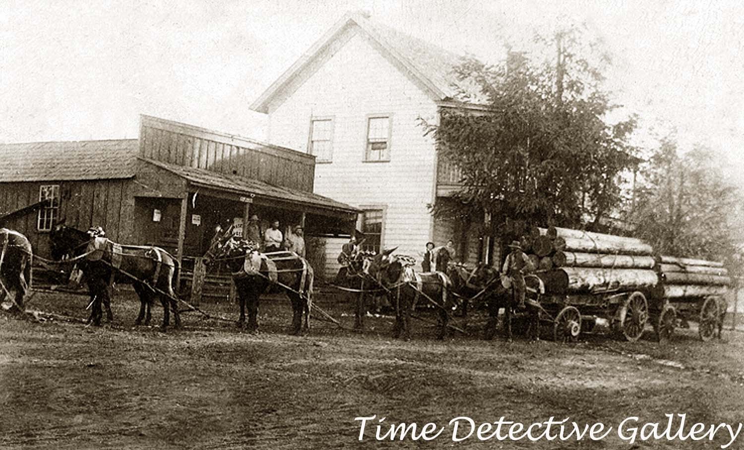Pine Grove House Hotel & Saloon, PIne Grove, Amador, CA - Historic Photo Print