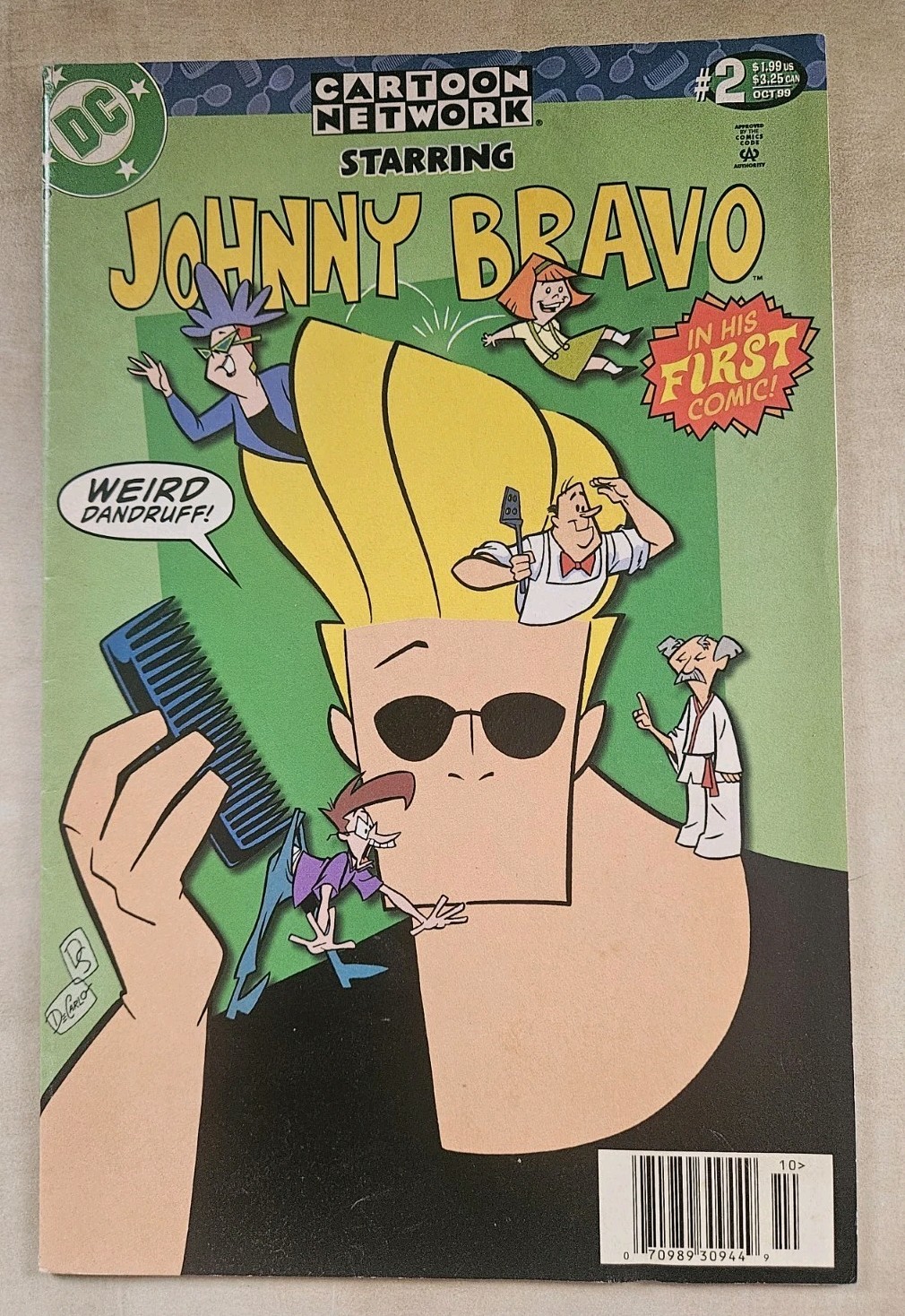 CARTOON NETWORK # 2 JOHNNY BRAVO 1ST :  DC COMICS 1998 