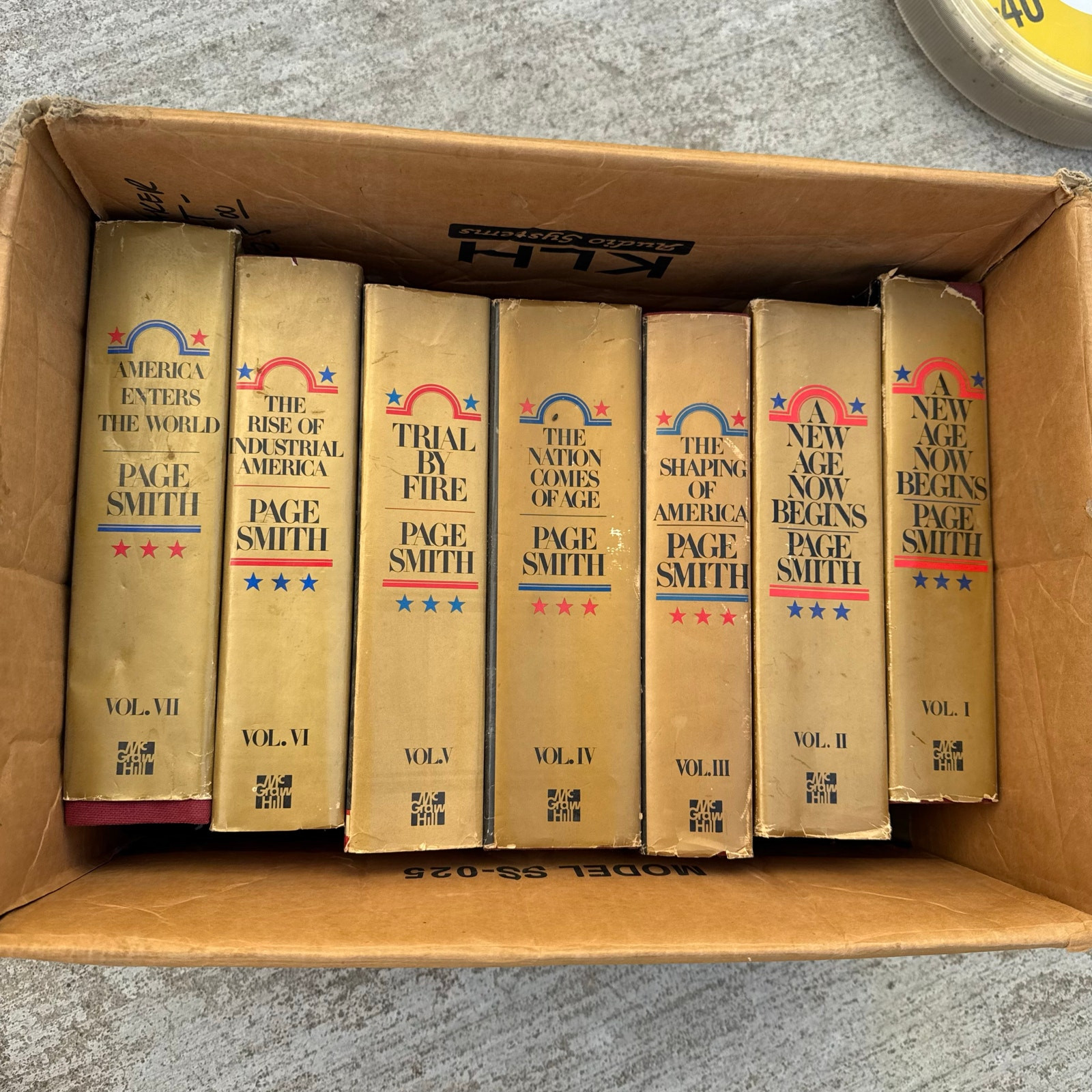 A People's History of the United States Volumes 1-7 Partial Set By Page Smith