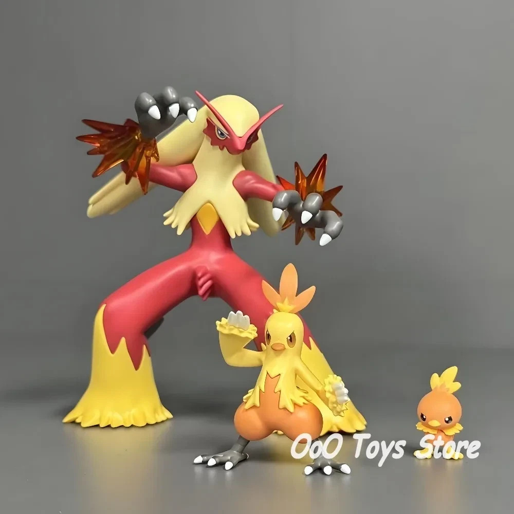 In-Stock 3pcs Torchic Combusken Blaziken Evolution PVC Figures Set In-Stock 3pcs Torchic Combusken Blaziken Evolution PVC Figures Set