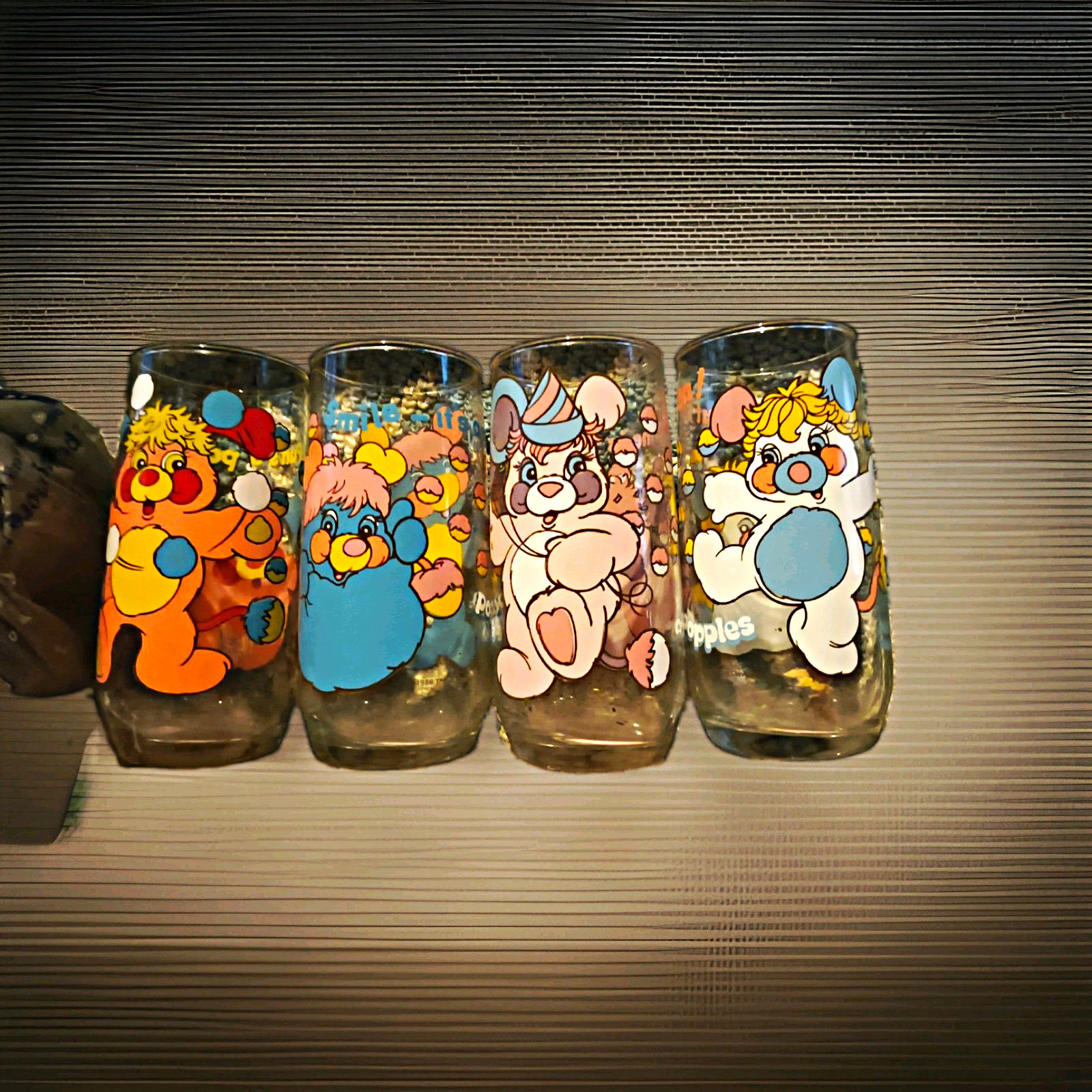 1986 Pizza Hut Popples collector series Set Of 4 1986 Pizza Hut Popples collector series Set Of 4