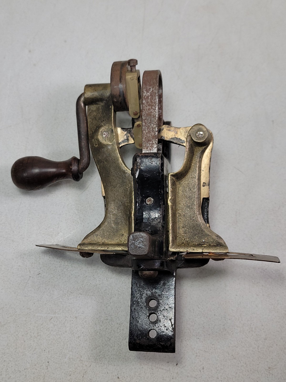 Vintage Saw Tool E.E. Cunningham Bandsaw Blade Kerf Setting Tool & 1873 Patent