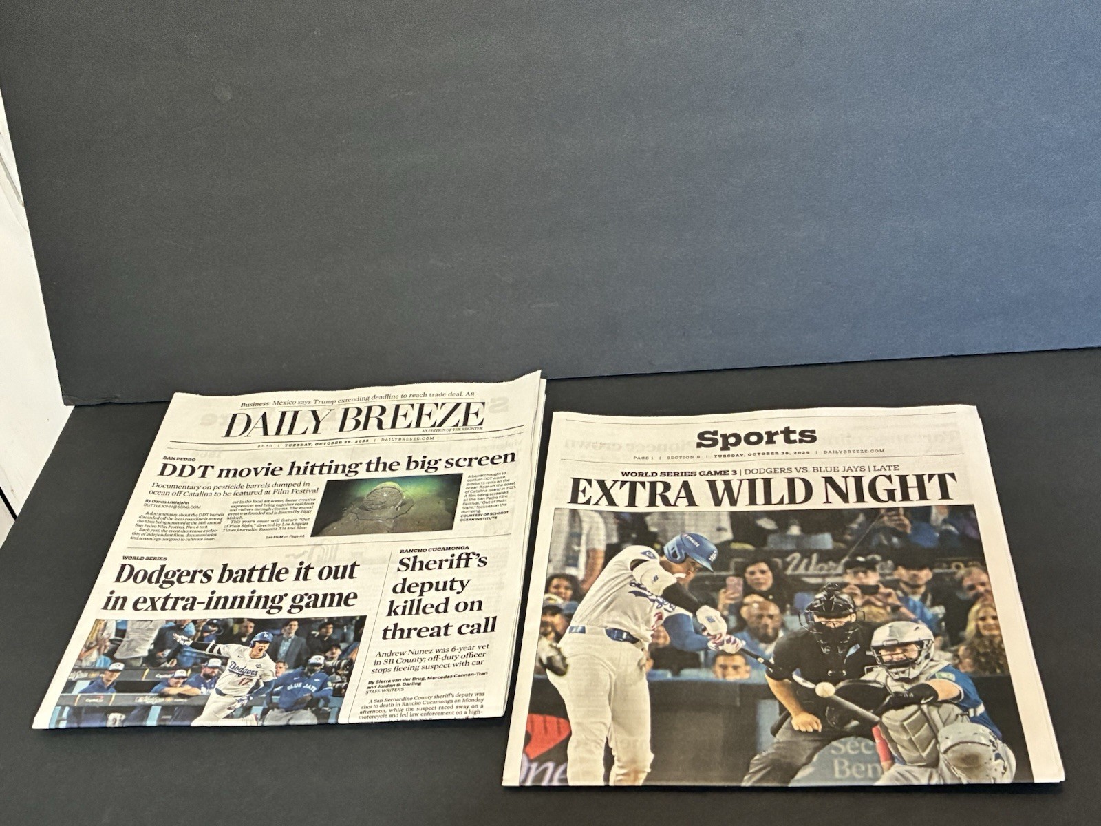 2025 World Series Game 3 Daily Breeze Dodgers Vs Blue Jays Freddie Freeman HR 2025 World Series Game 3 Daily Breeze Dodgers Vs Blue Jays Freddie Freeman HR