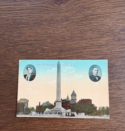 1914 President McKinley & Mrs. McKinley Monument Postcard Unused 1914 President McKinley & Mrs. McKinley Monument Postcard Unused