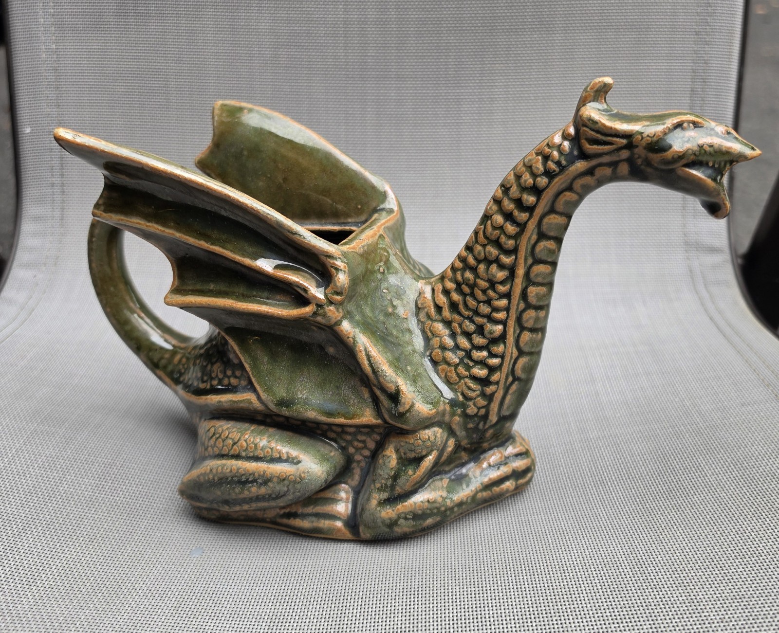 Vintage Stonebridge Pottery Dragon Teapot Large 11\