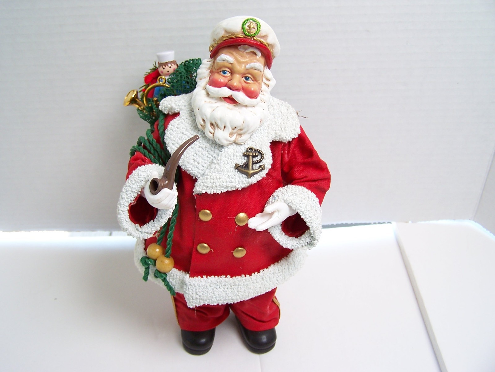Vintage 1994 Clothique Possible Dreams Captain Santa Claus w/Navy Anchor