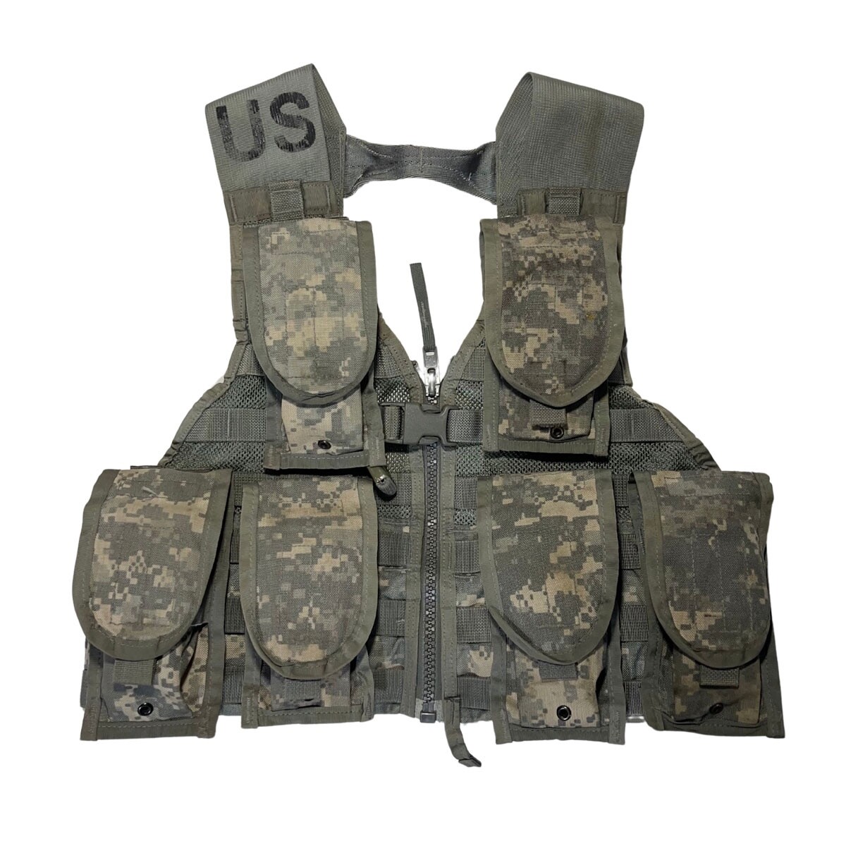 7pc Fighting Load Carrier w/ 6 MOLLE II Pouches ACU UCP US ARMY