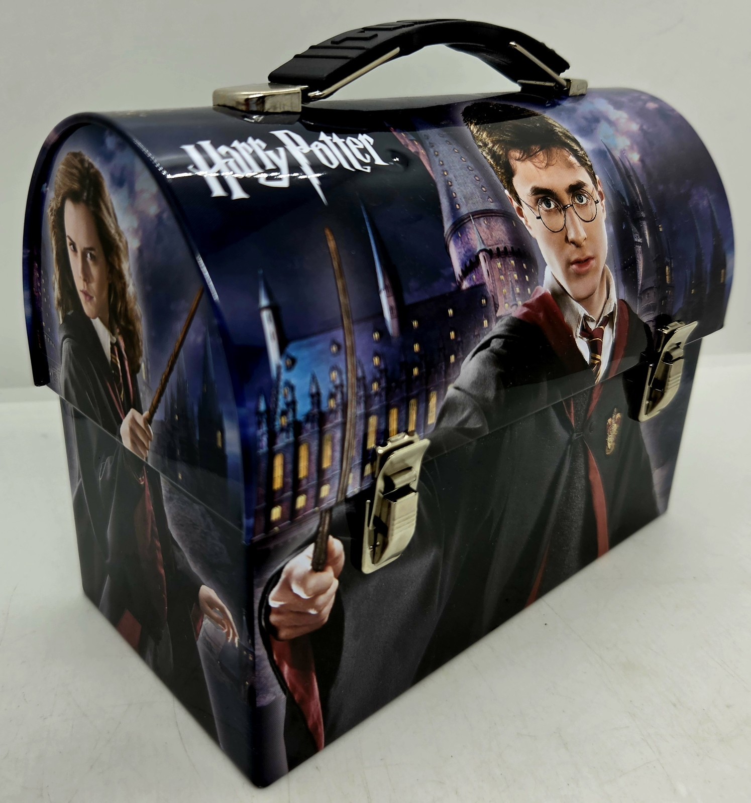 MINT HARRY POTTER Tin Carrier Lunchbox The Tin Box Company 7.25\ MINT HARRY POTTER Tin Carrier Lunchbox The Tin Box Company 7.25\
