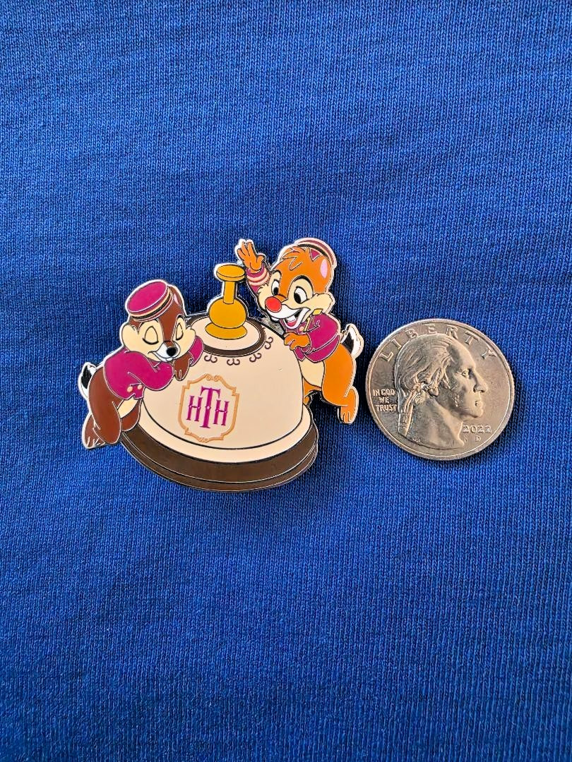 DLP Chip and Dale Twilight Zone Tower of Terror Bellboys PARIS DLRP DISNEY PIN