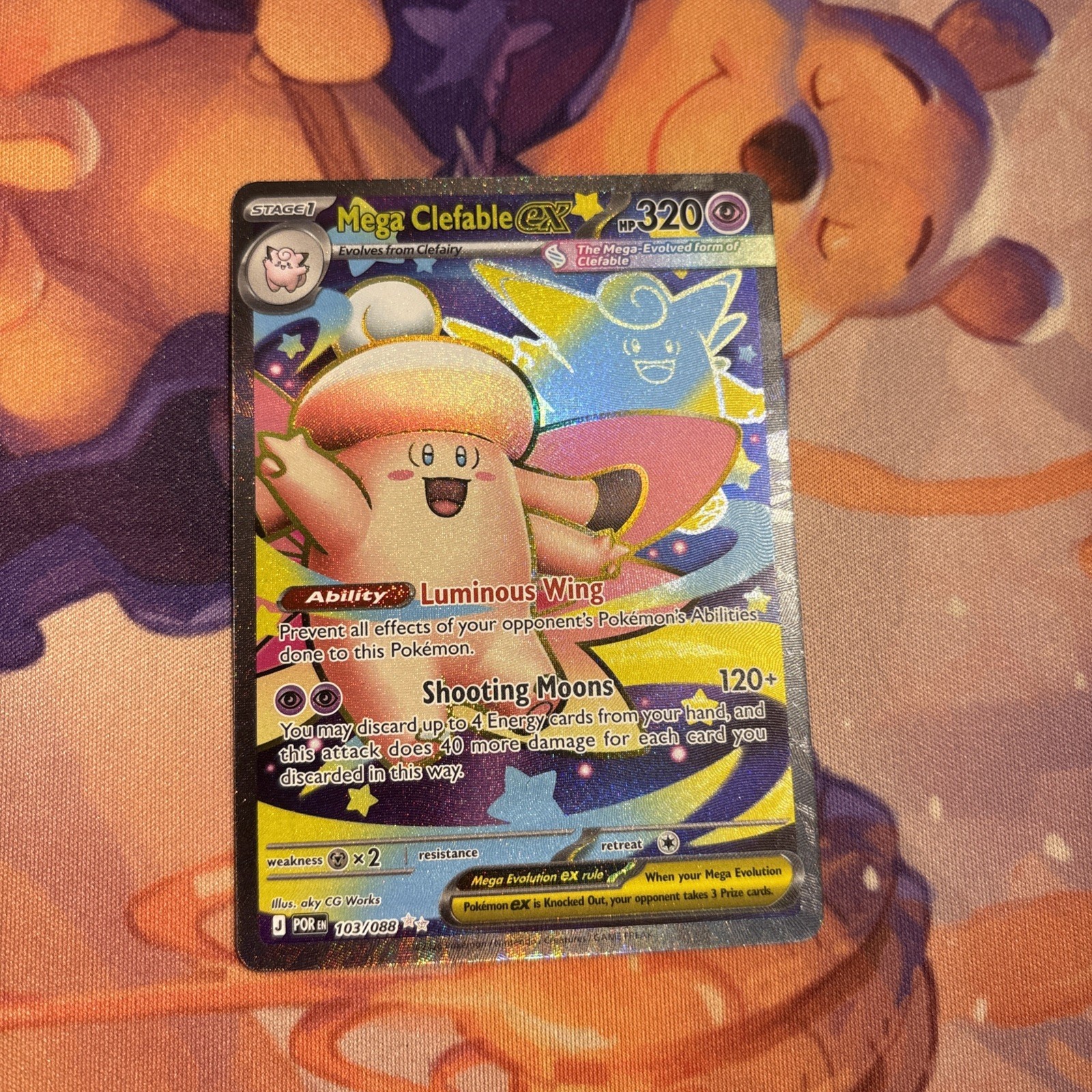Mega Clefable EX 103/088 Pokemon TCG Perfect Order Ultra Rare English