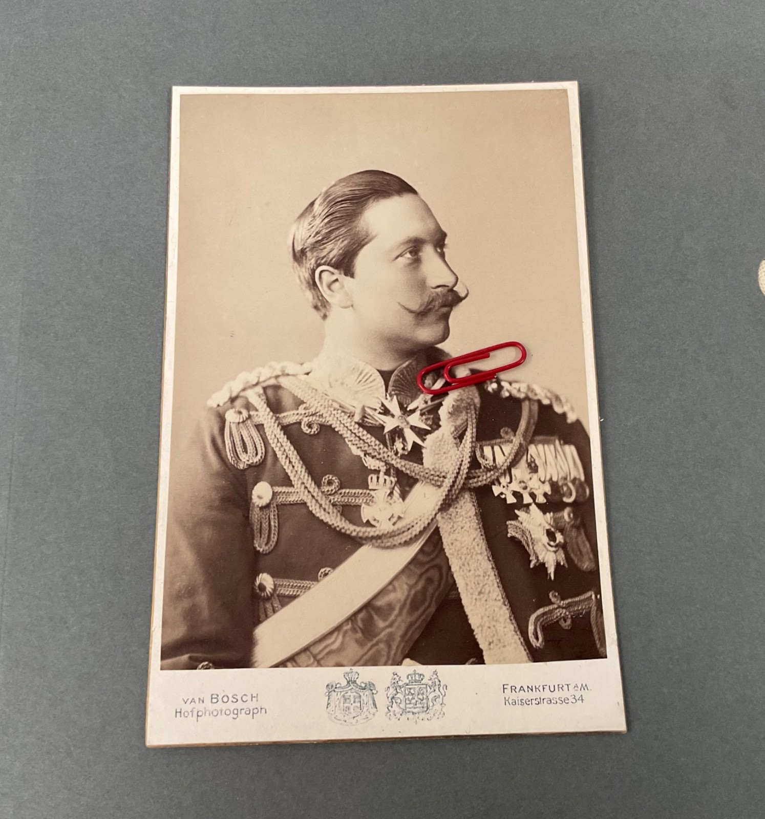 Original Cabinet photo CAB Wilhelm II German Emperor and King of Prussia