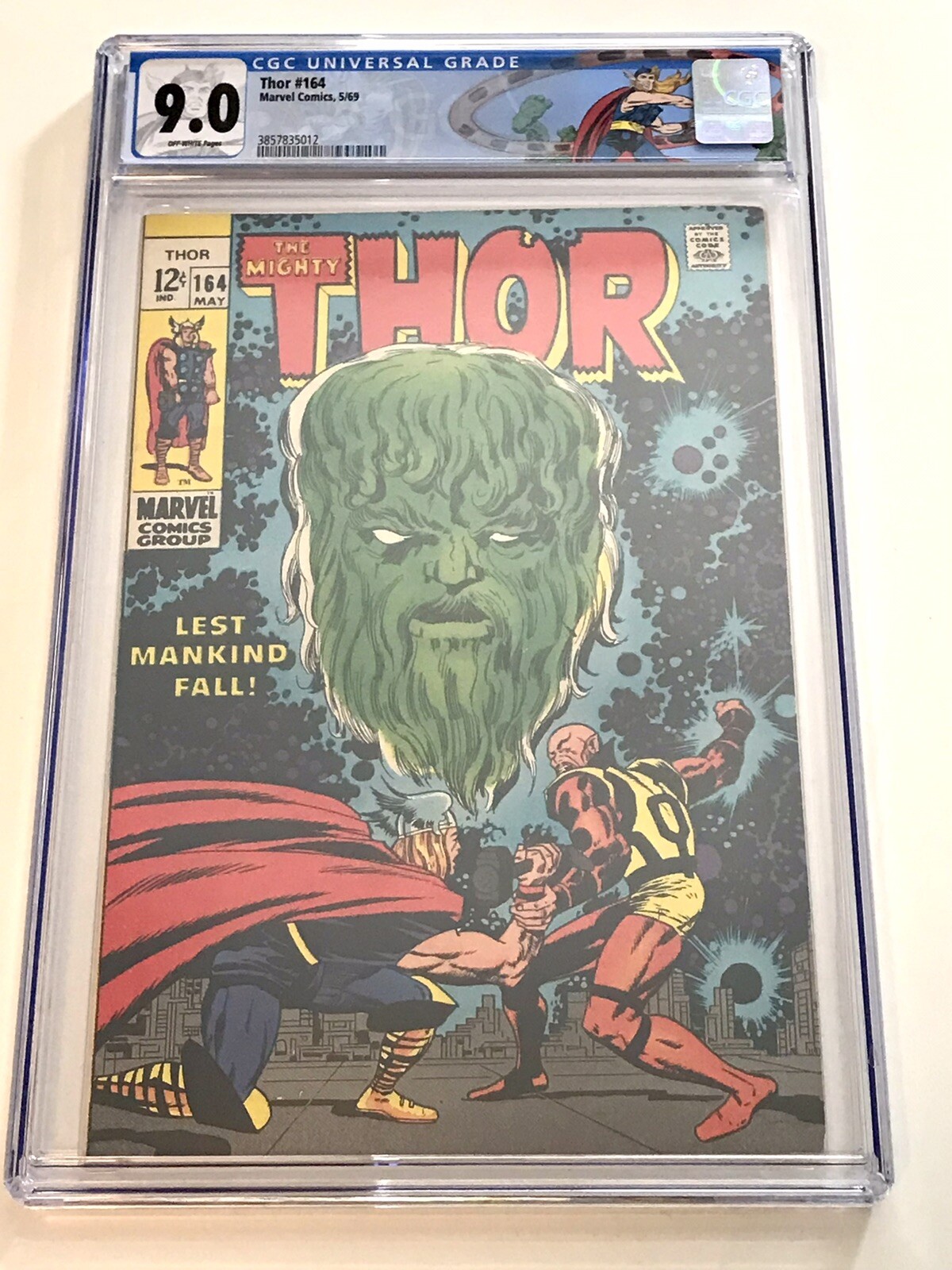 1969 THOR 164 3RD CAMEO APPEARANCE HIM ADAM WARLOCK MCU KEY CGC 9.0 CUSTOM LABEL
