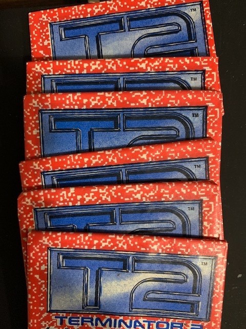 1991 Topps Terminator 2 Trading Card Wax Packs Factory Sealed Unopened Lot of 6