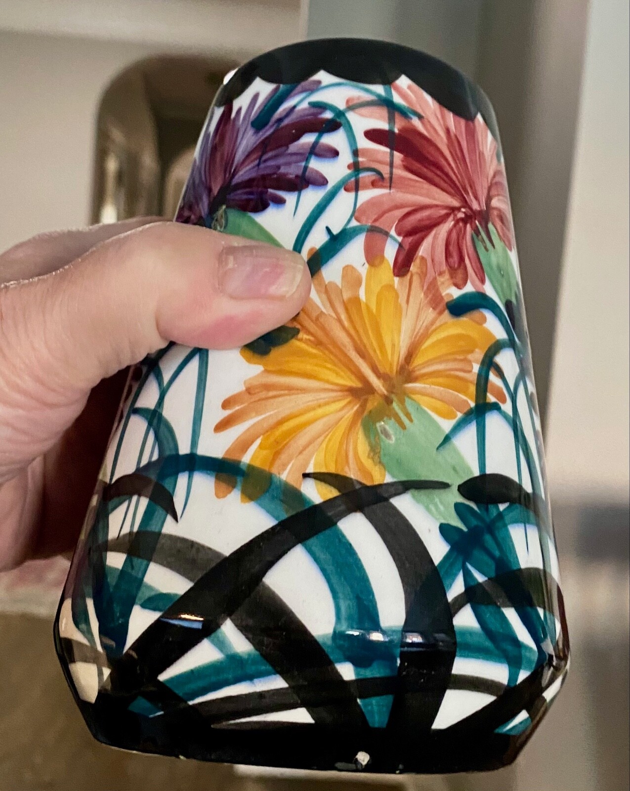 Schramberg Mid-century Floral Vase
