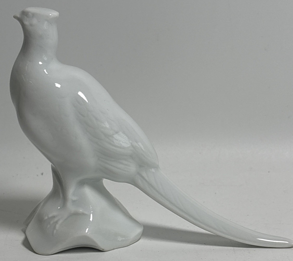 Haviland Limoges France Porcelain Pheasant Figurine White Vintage Haviland Limoges France Porcelain Pheasant Figurine White Vintage