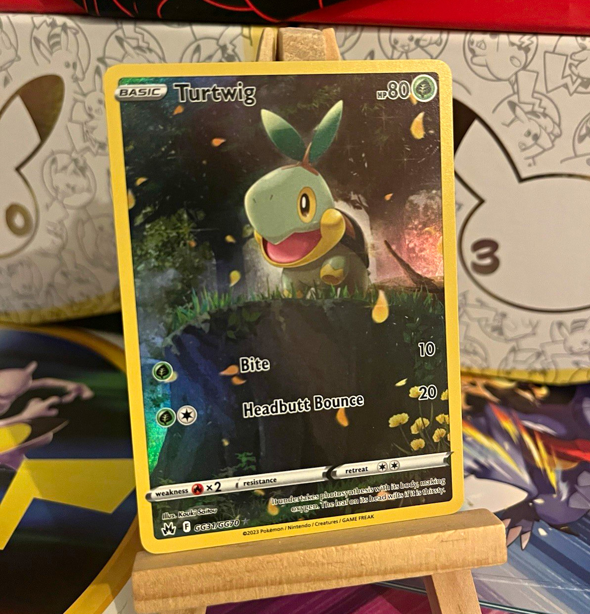 Pokémon TCG Turtwig GG31/GG70 Crown Zenith GG Ultra Rare Full Art Holo