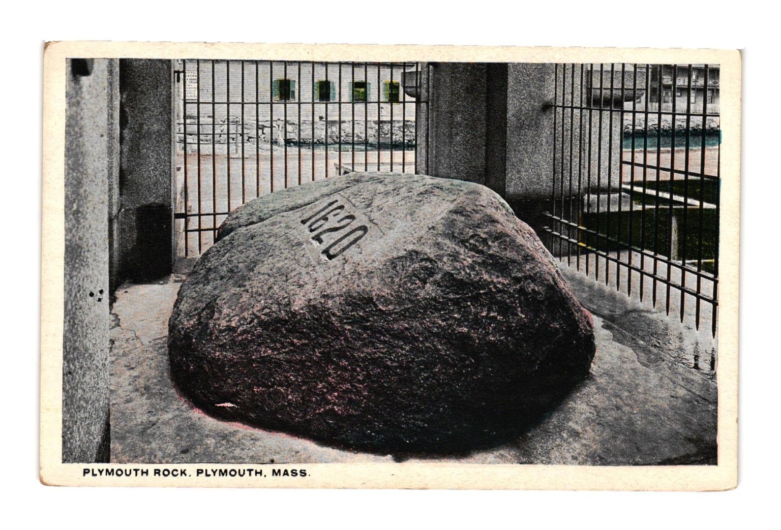 Vintage Plymouth Rock 1620 Postcard Plymouth MA Pilgrim Landmark History Vintage Plymouth Rock 1620 Postcard Plymouth MA Pilgrim Landmark History