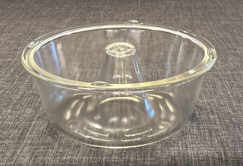 Vintage Glassbake Glass Bunt Angel Food Cake Pan