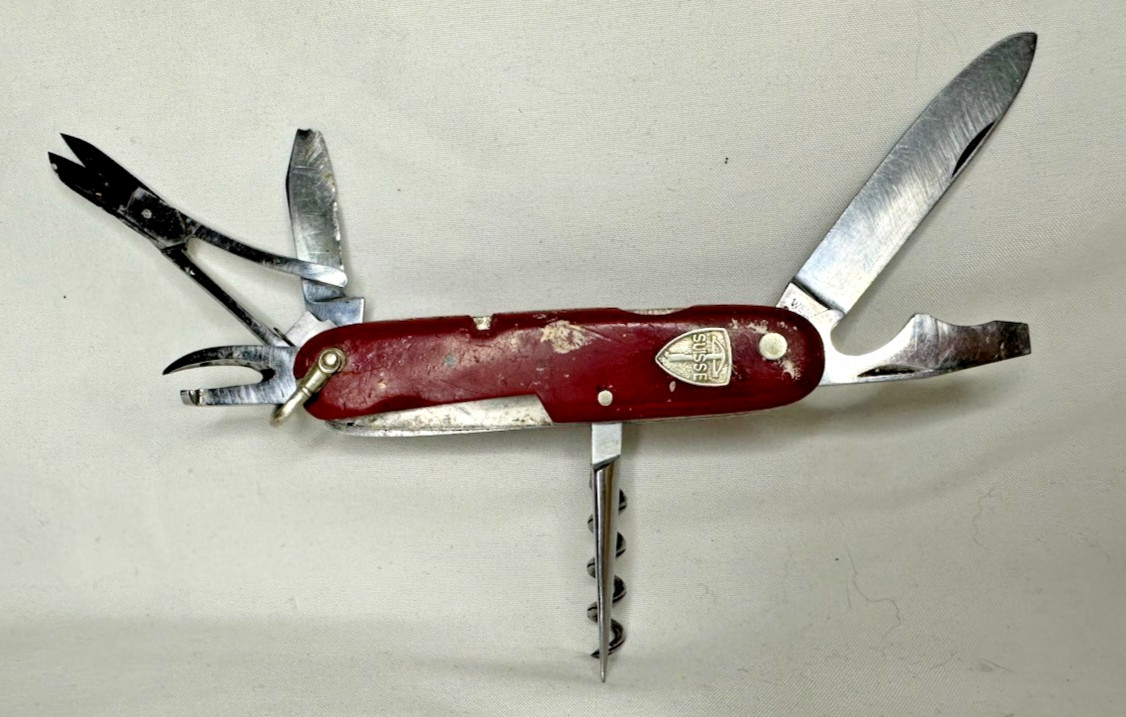 Vintage Wenger Wengerinox Swiss made Pocket Knife circa  1940s or 50s