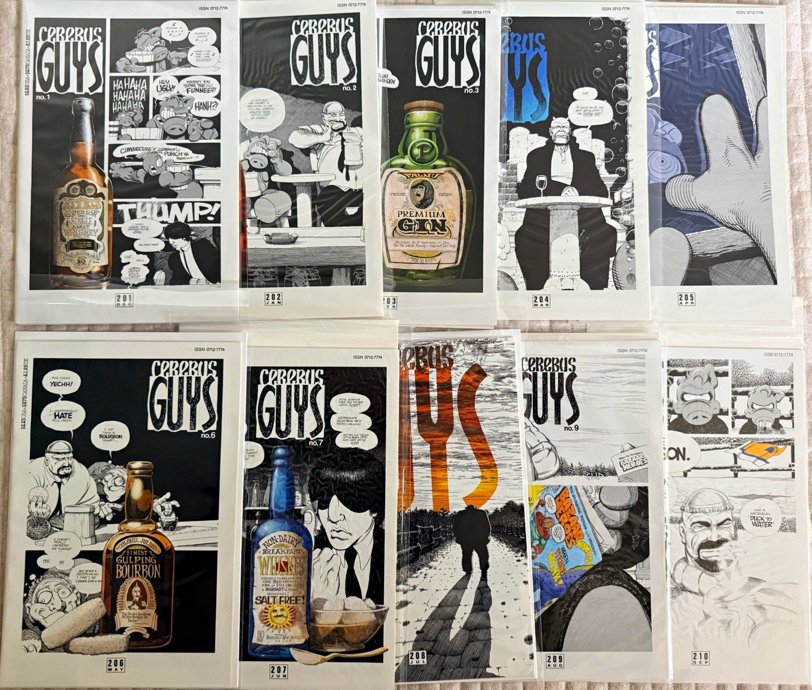 Cerebus Comic Lot #201-219 Complete Guys Storyline Arc - Dave Sim Aardvark Cerebus Comic Lot #201-219 Complete Guys Storyline Arc - Dave Sim Aardvark