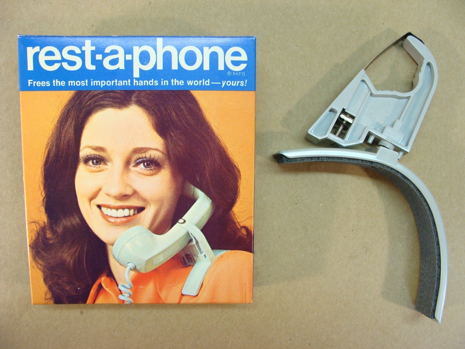NEW vintage REST-A-PHONE landline telephone phone handset shoulder rest support NEW vintage REST-A-PHONE landline telephone phone handset shoulder rest support