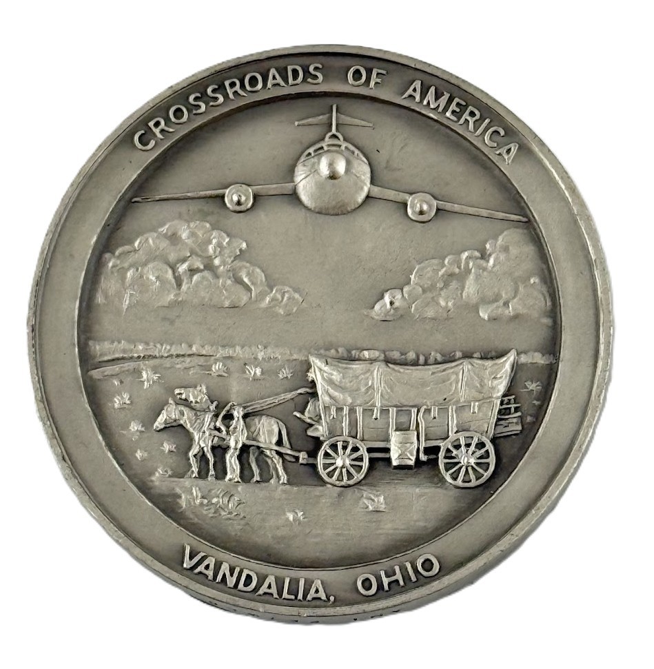 Crossroads of America Vandalia Ohio Medal Token Danbury Mint Historic Patriotic