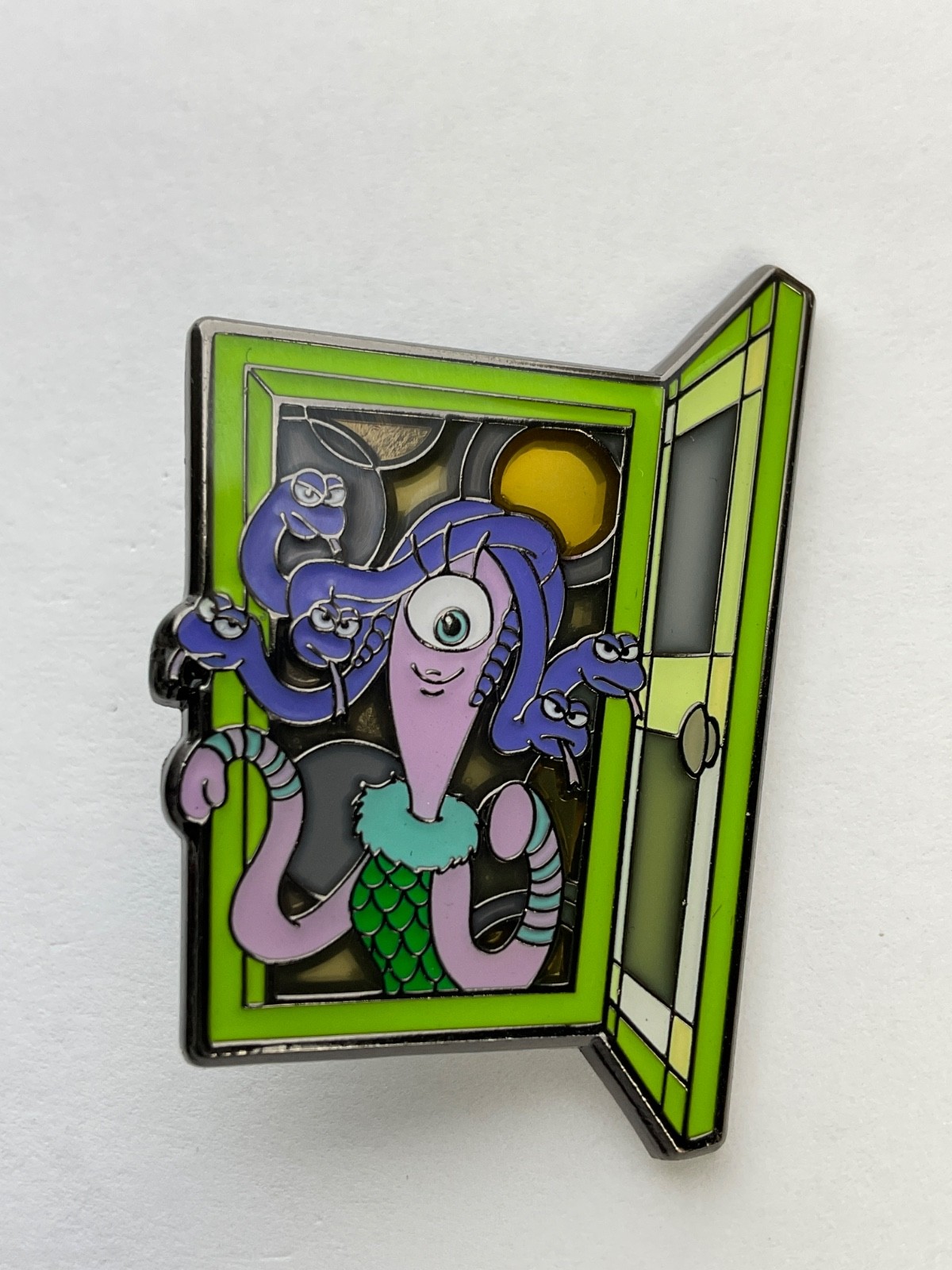 Disney Loungefly Monsters Inc. Stained Glass Doors Mystery Pin Celia H4