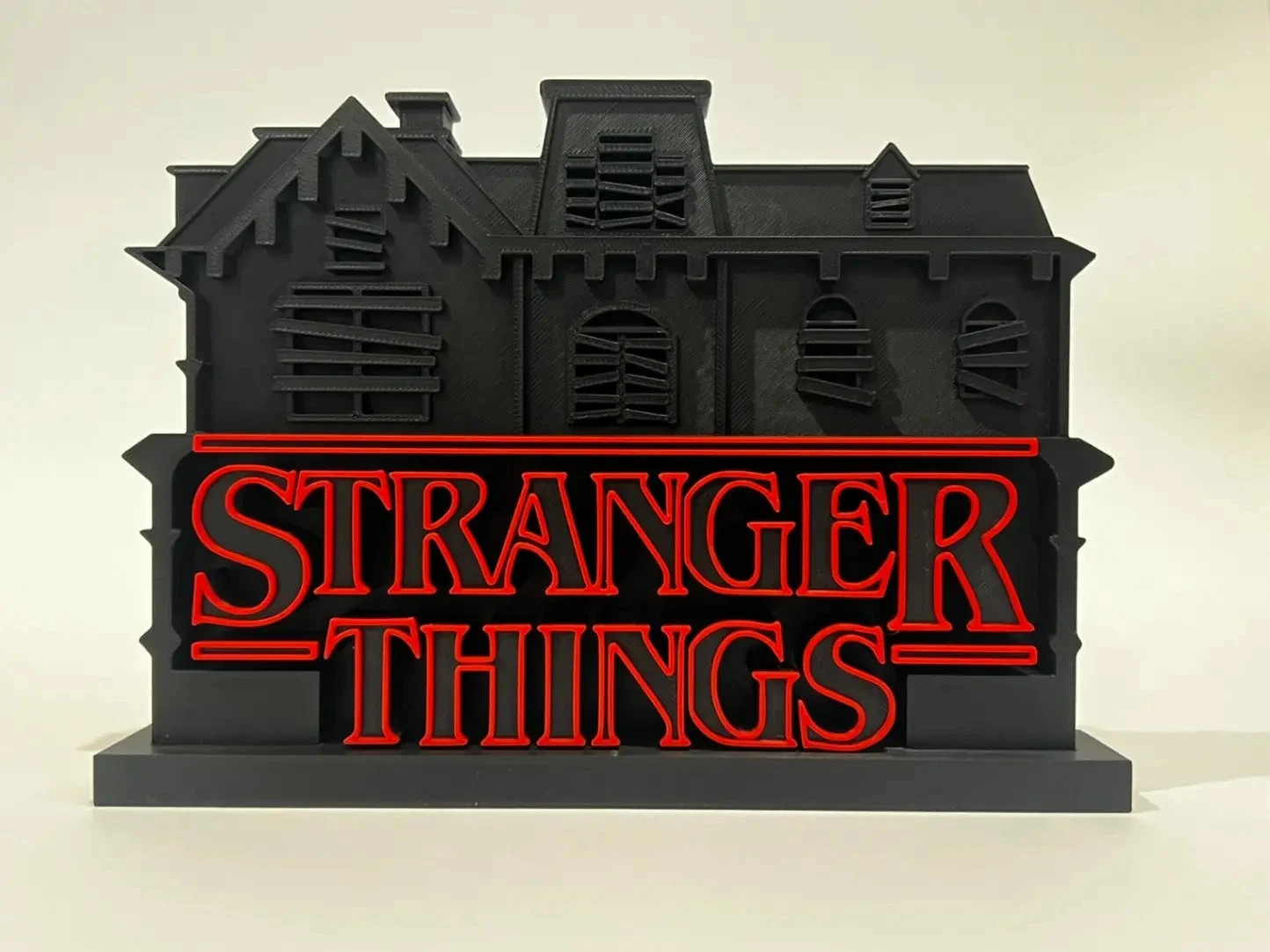Stranger Things Vecna Creel House Logo Sign 3D Printed Desk Shelf Display Decor Stranger Things Vecna Creel House Logo Sign 3D Printed Desk Shelf Display Decor