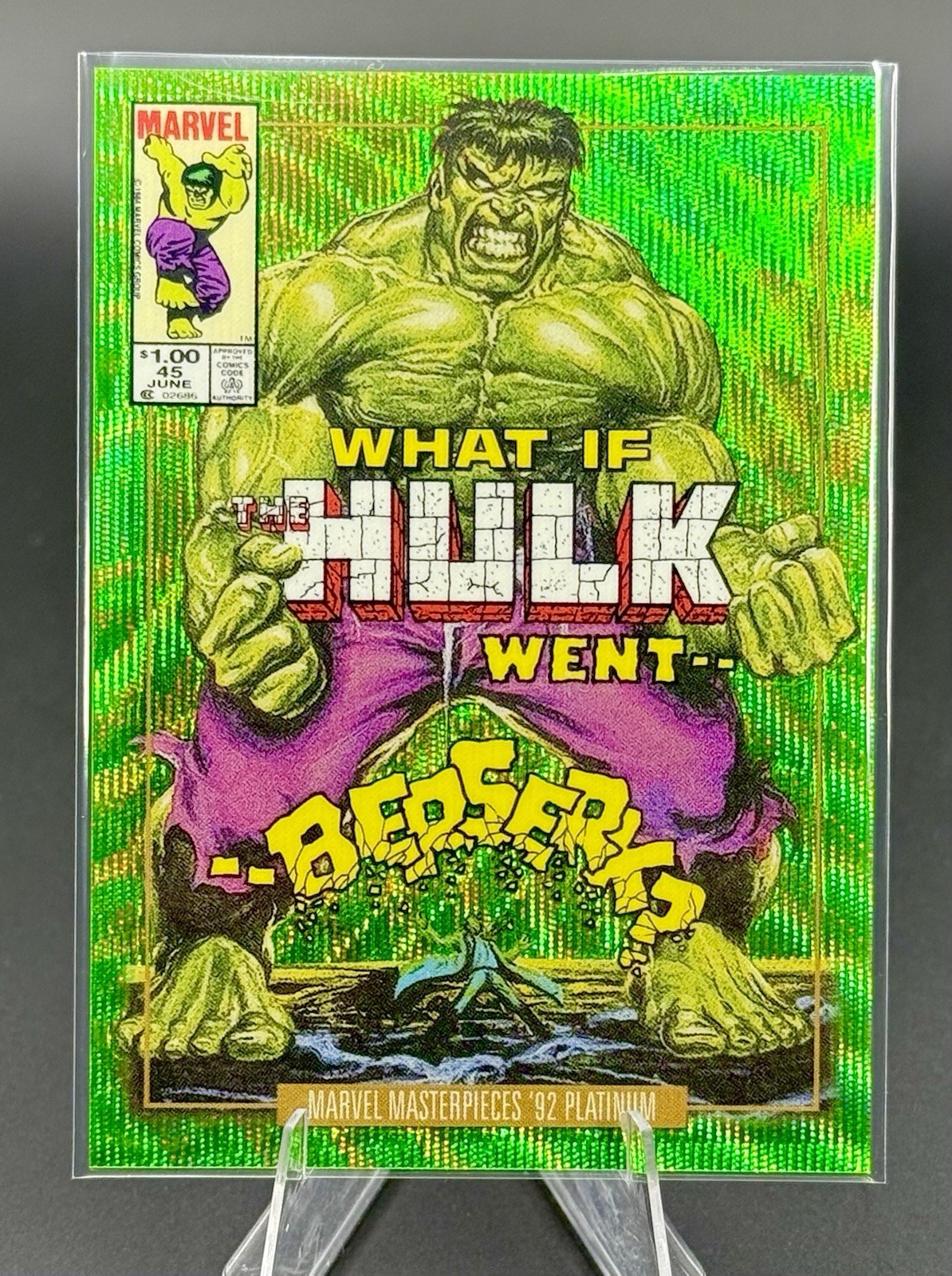 2024 Marvel Masterpiece 92 Emerald Surge VC Hulk /10