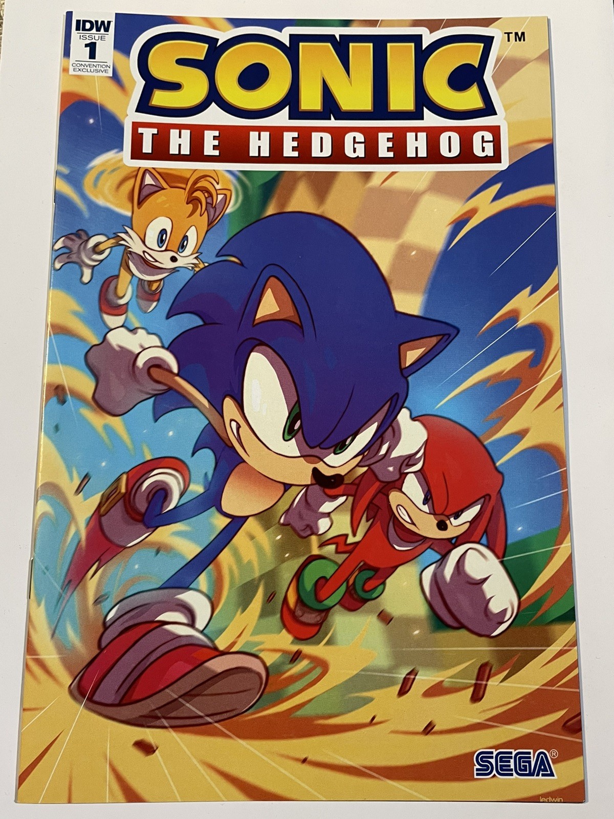 Sonic The Hedgehog 1 - Edwin Huang Convention Exclusive Cover - IDW - 2018