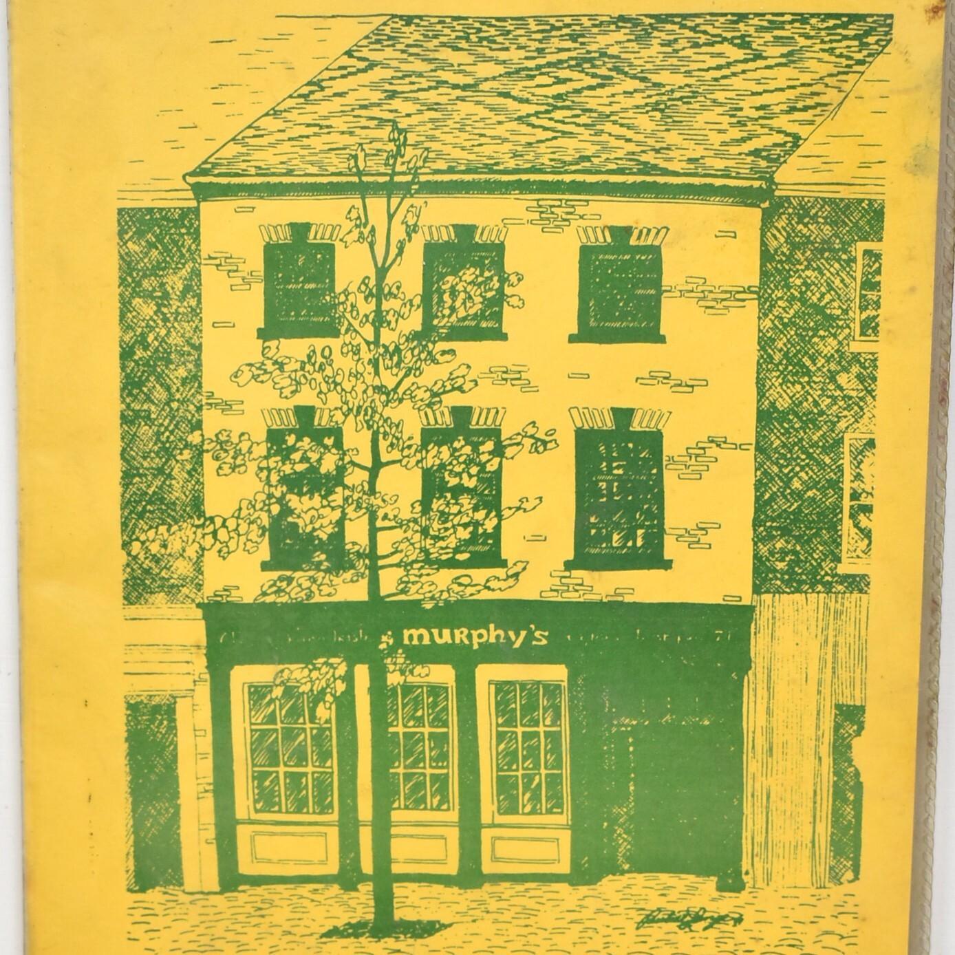 1980s Murphy\'s Grand Irish Pub Restaurant Menu King Street Alexandria Virginia