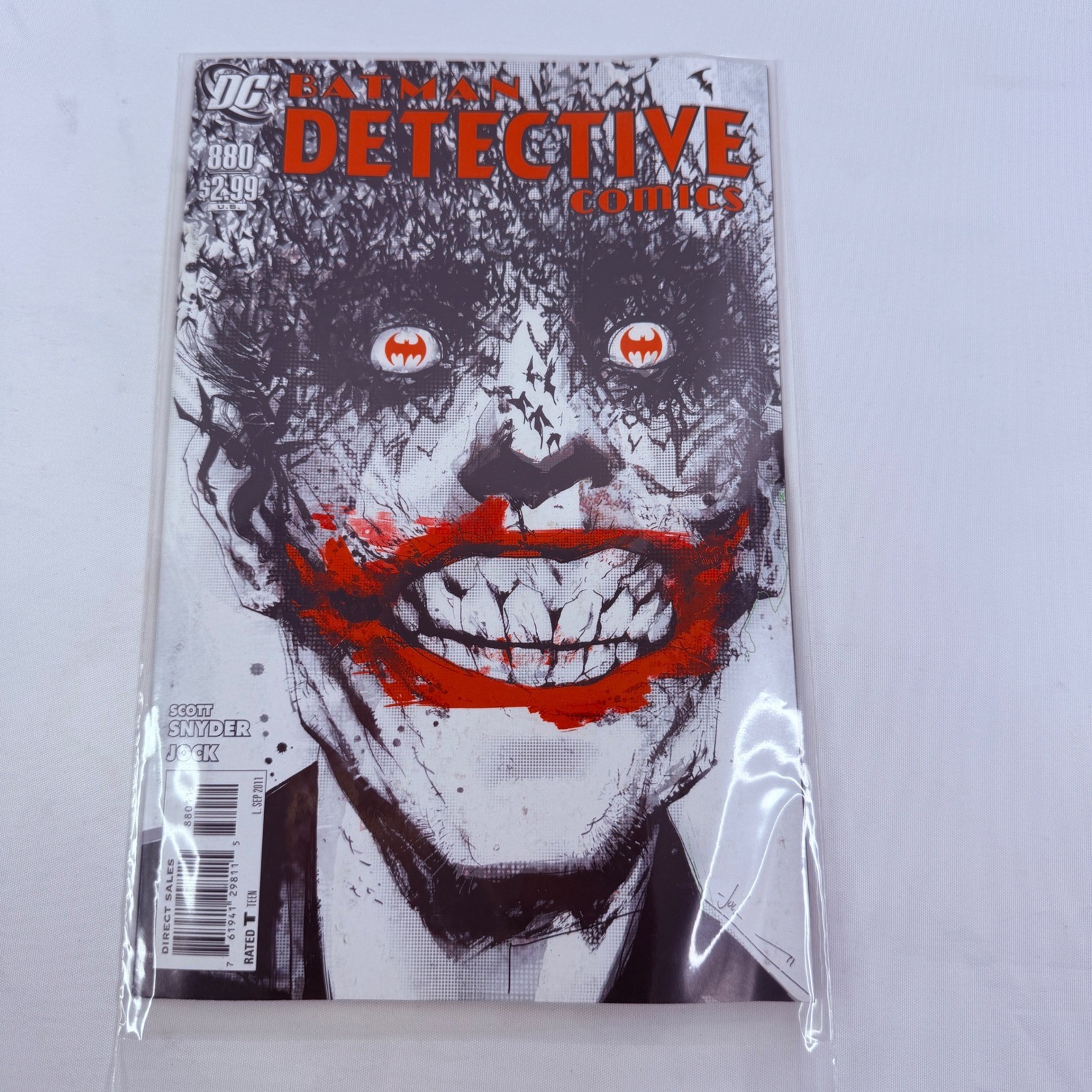 DC Detective Comics 880 Joker Cover Scott Snyder Jock 2011 Batman 1st print