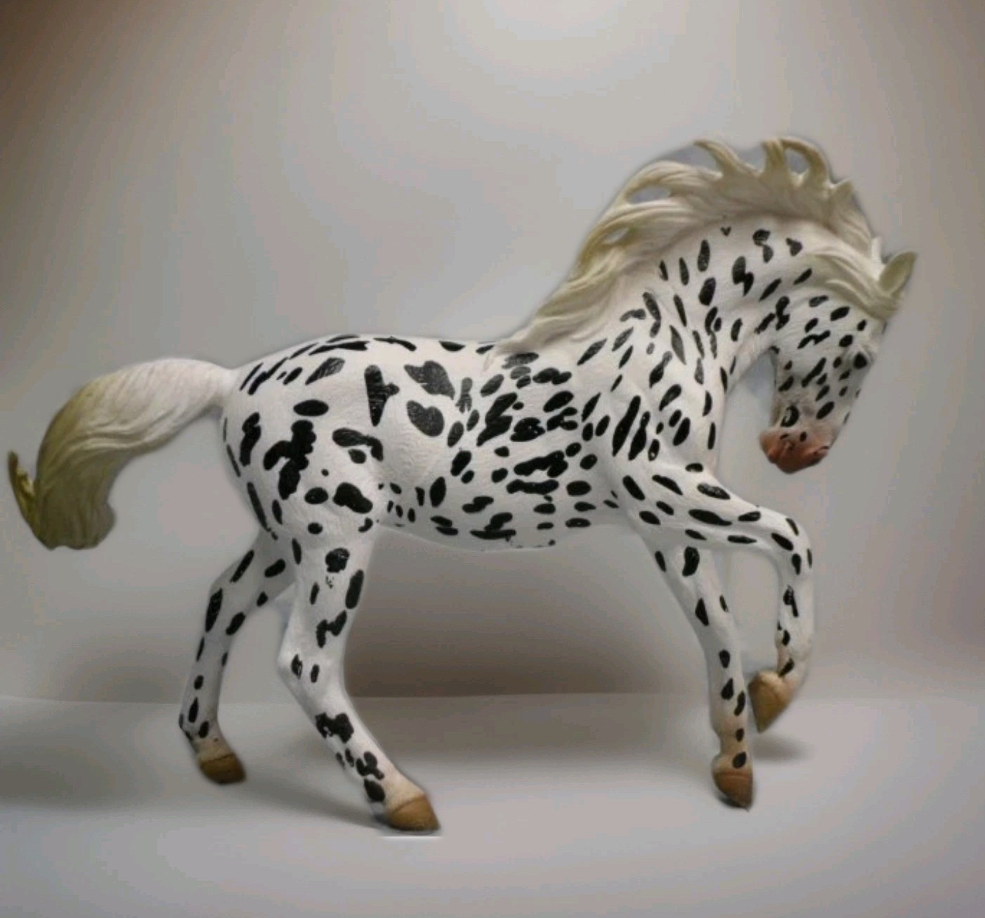 Breyer Collecta Knabstrupper Mare Black Leopard Appaloosa Model Horse 88720 NIP Breyer Collecta Knabstrupper Mare Black Leopard Appaloosa Model Horse 88720 NIP