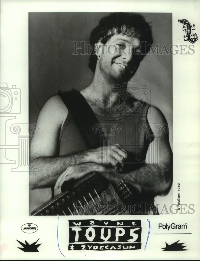 1989 Press Photo Musician Wayne Toups of Wayne Toups & Zydecajun - mjp42263 1989 Press Photo Musician Wayne Toups of Wayne Toups & Zydecajun - mjp42263
