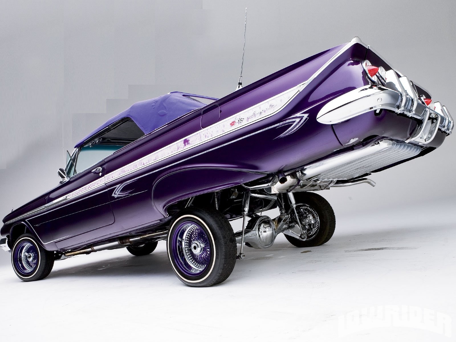 Cars 1961 chevrolet chevy impala custom lowrider usa Art Print Poster 11x17