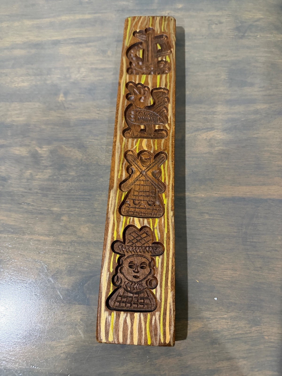 Wood Butter Stamp Cookie Mold 4 Patterns