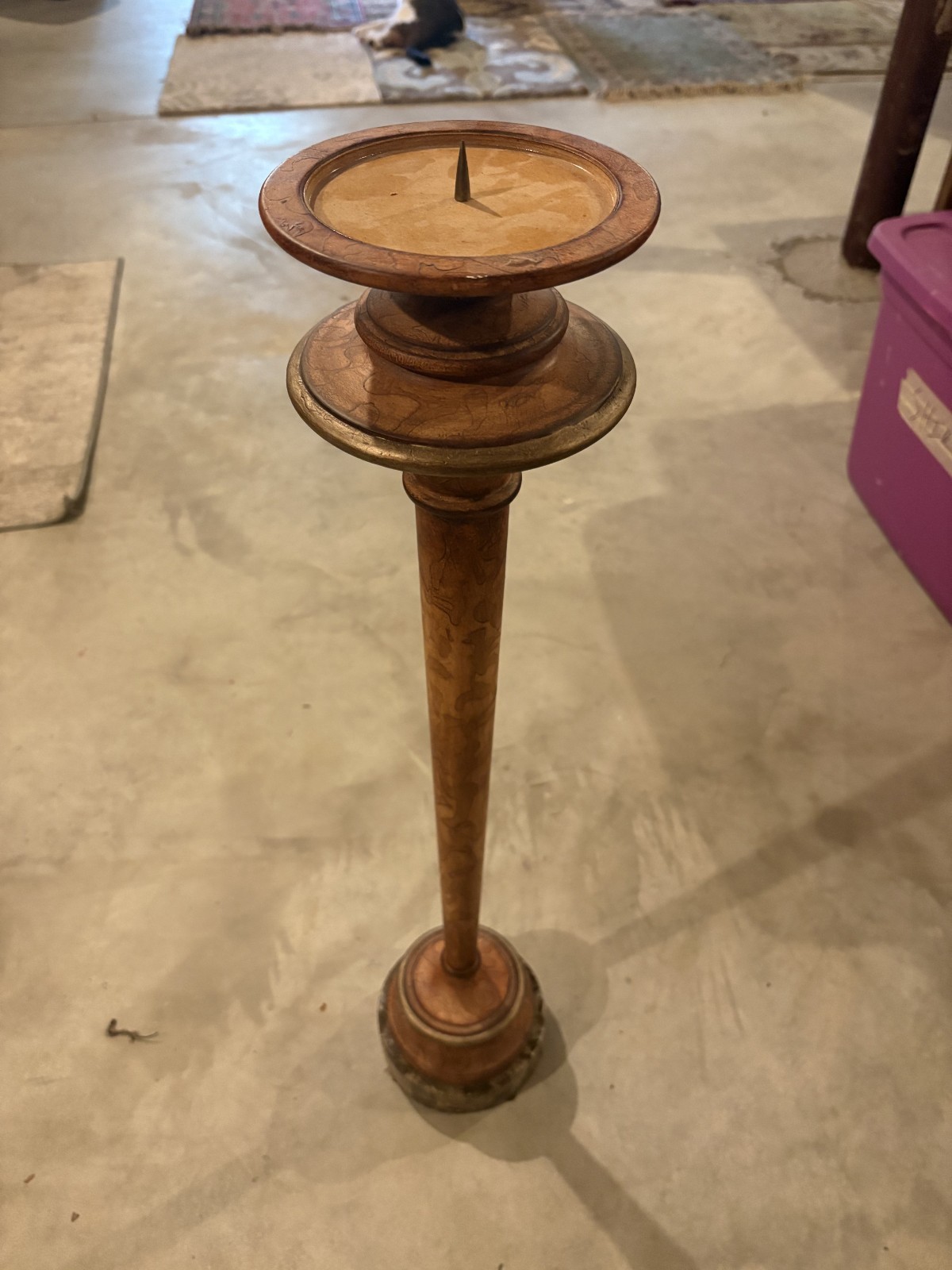 Vintage Antique Wooden Art Deco Smoking Stand/Ashtray Pedestal