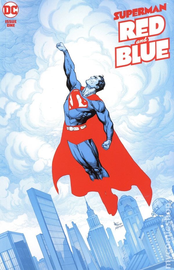 Superman Red and Blue 1A Frank NM 2021 Stock Image