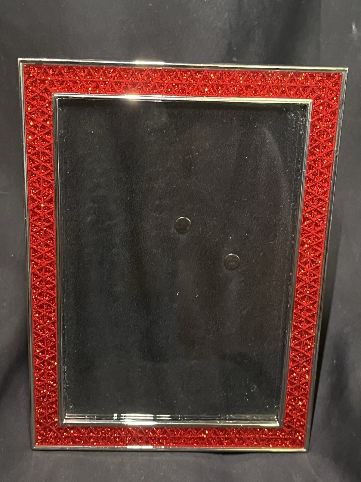 GORHAM FINE SILVER PLATED RED SPARKLING 4 X 6” PICTURE FRAME