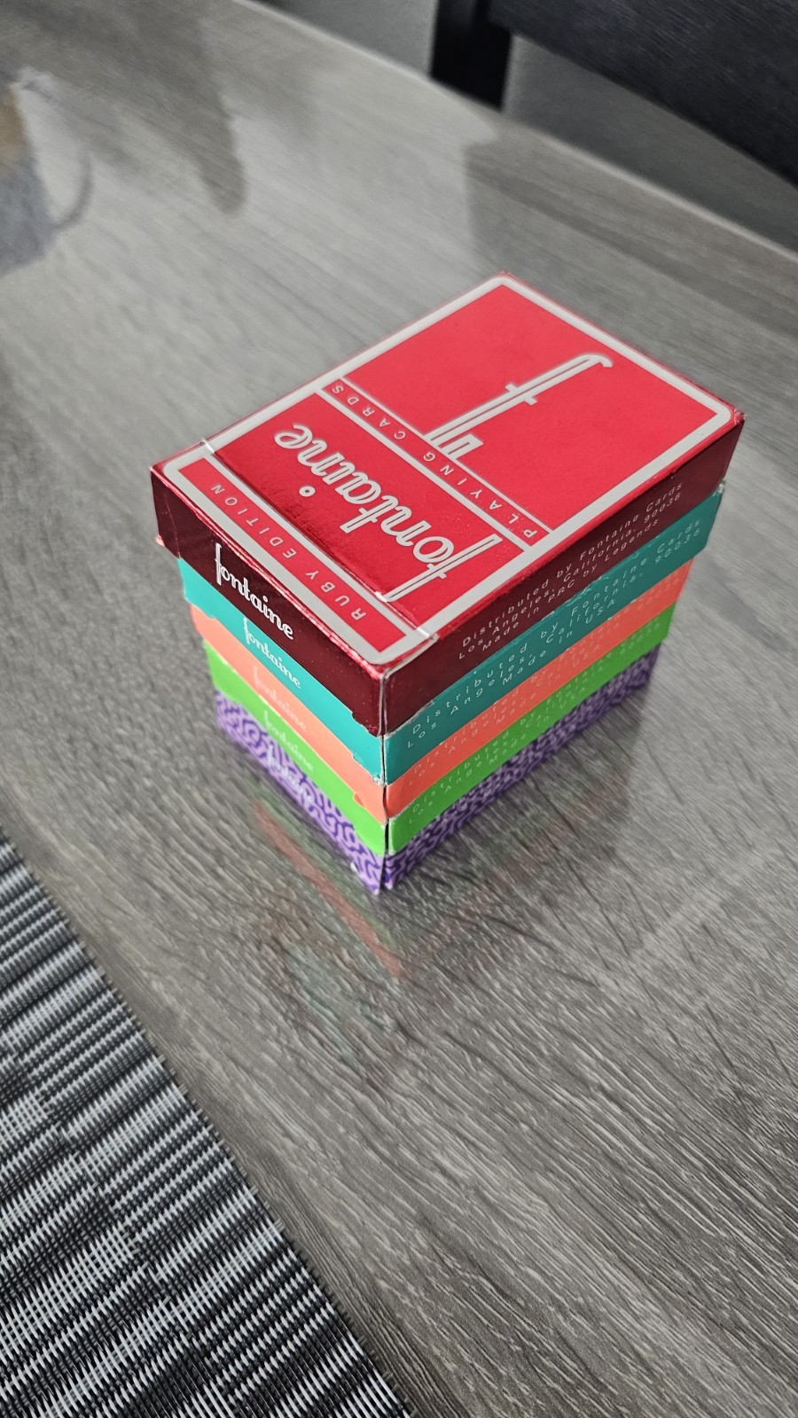 Lot of 5 Fontaine Playing Cards Decks Cardistry Magic