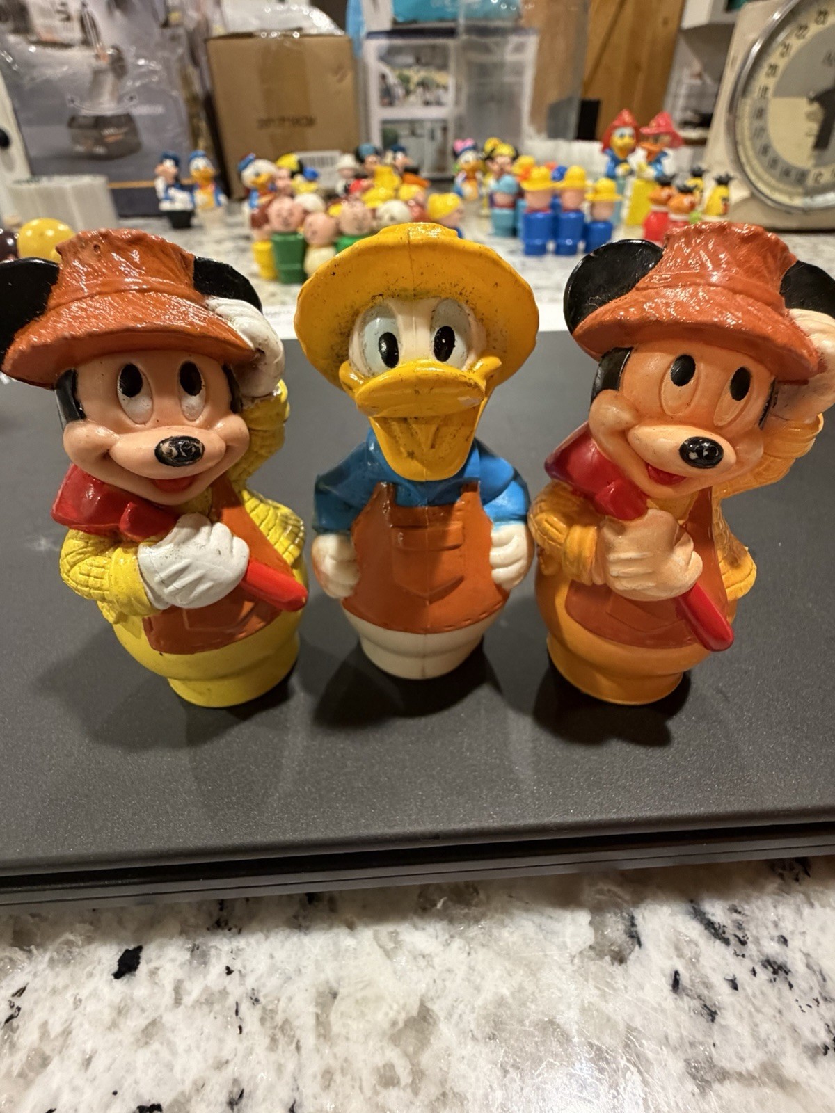 Vintage Fisher Price Little People Disney Mickey Mouse Donald Duck Lot of 3