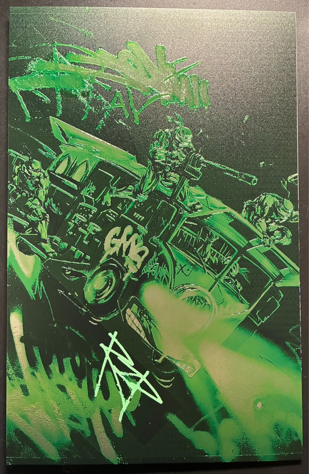 TMNT - METAL Cover, RZP Signed Art Book, TURTLE VAN - Turtle Food LTD 3