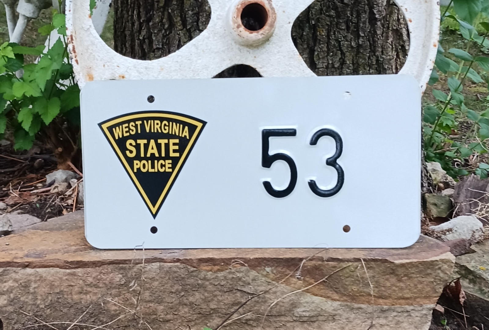 2006 West Virginia State Police License Plate Low Number 53 New Old Stock
