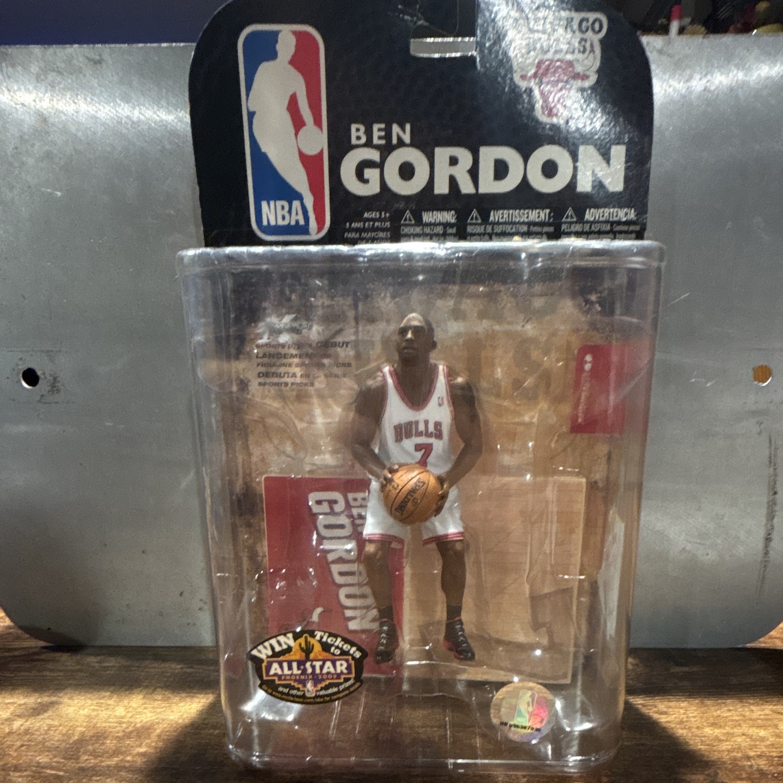 McFarlane Toys Sports Picks NBA Ben Gordon Chicago Bulls #7 Figure MOC